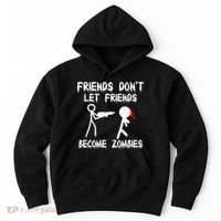 Friends Don't Let Friends Become Zombies Hoodie thumb 0