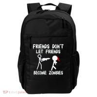 Friends Don't Let Friends Become Zombies Backpack thumb 0