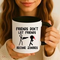 Friends Don't Let Friends Become Zombies Coffee Mug thumb 3