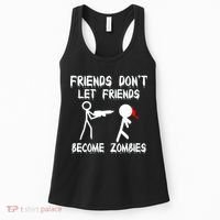 Friends Don't Let Friends Become Zombies Women's Tank Top thumb 0