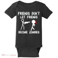 Friends Don't Let Friends Become Zombies Baby Bodysuit thumb 0