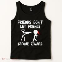Friends Don't Let Friends Become Zombies Tank Top thumb 2