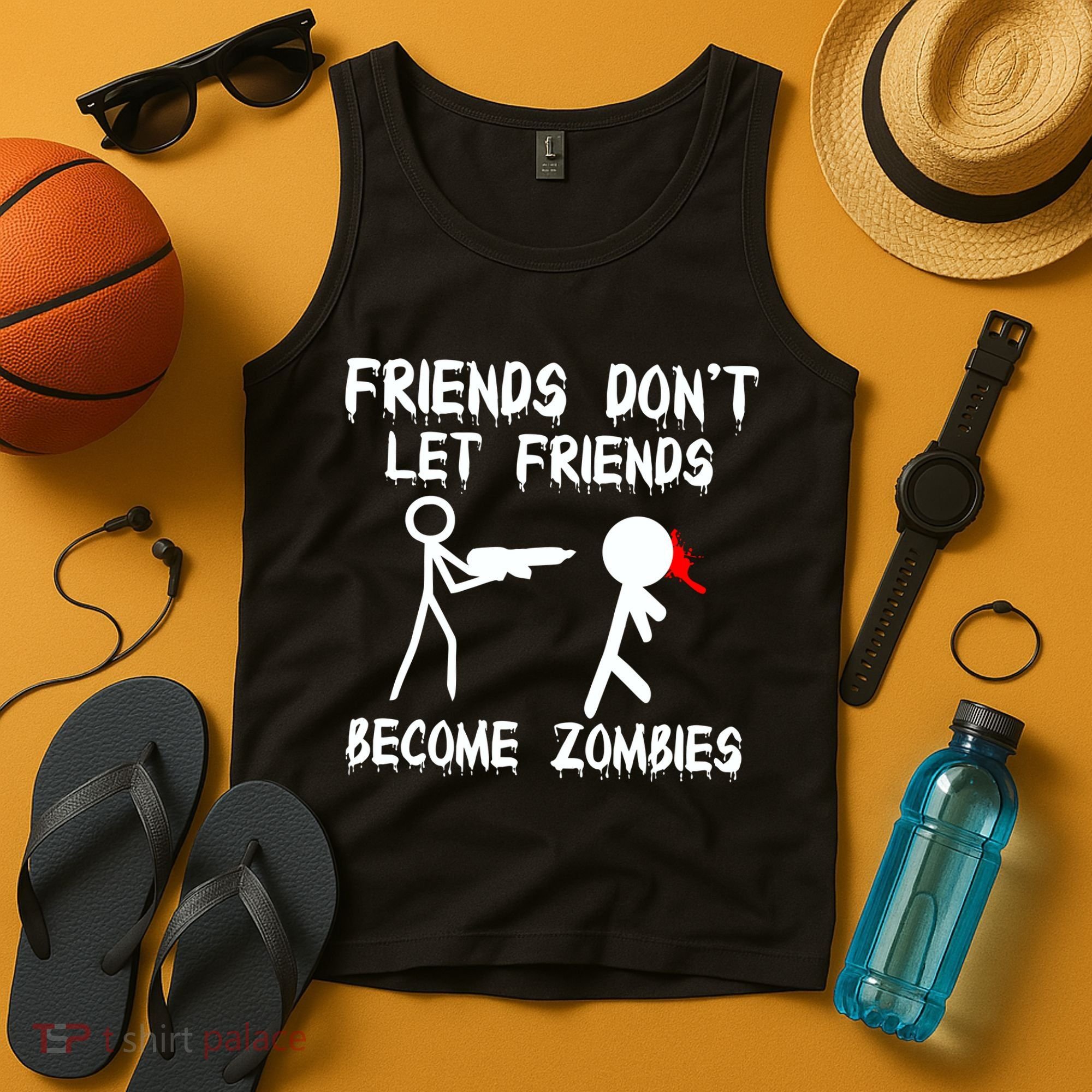 Friends Don't Let Friends Become Zombies Tank Top