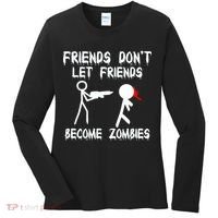 Friends Don't Let Friends Become Zombies Women's Long Sleeve Shirt thumb 0