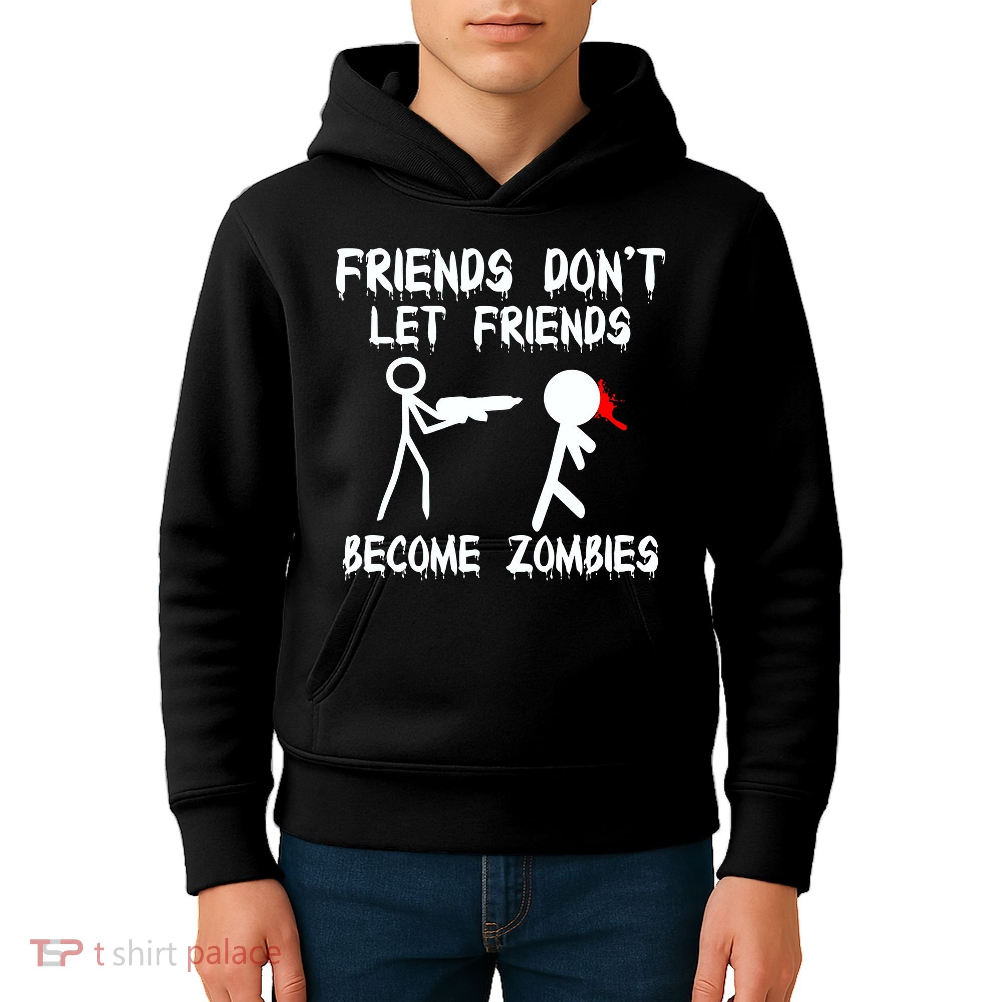 Friends Don't Let Friends Become Zombies Kids Hoodie