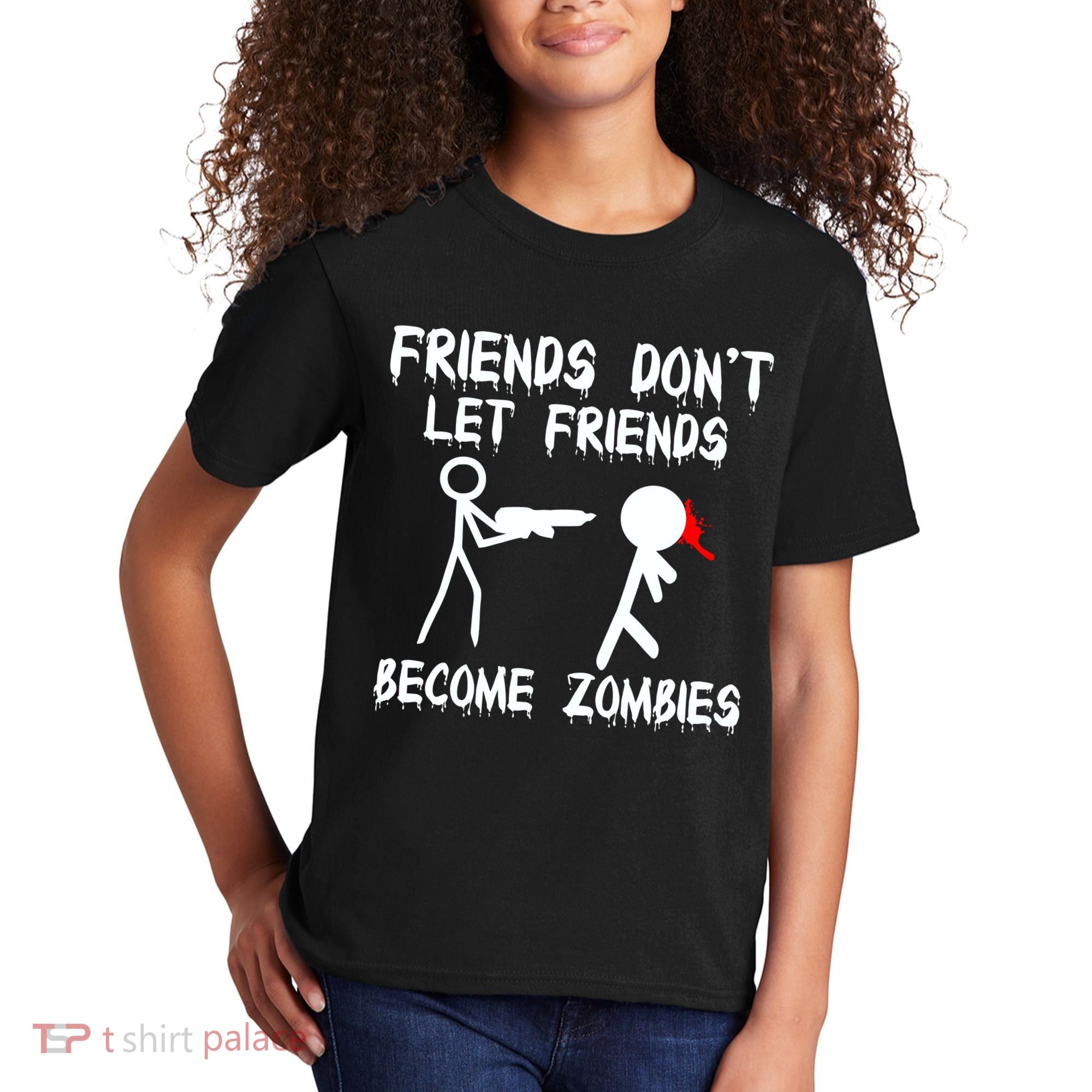 Friends Don't Let Friends Become Zombies Kids T-Shirt