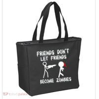 Friends Don't Let Friends Become Zombies Tote Bag thumb 2