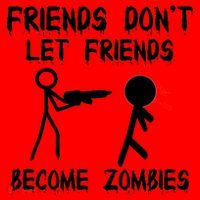 Friends Don't Let Friends Become Zombies Santa Hat thumb 1