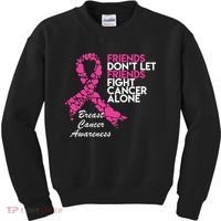 Friends Don't let Friends Fight Breast Cancer Alone Kids Sweatshirt thumb 0