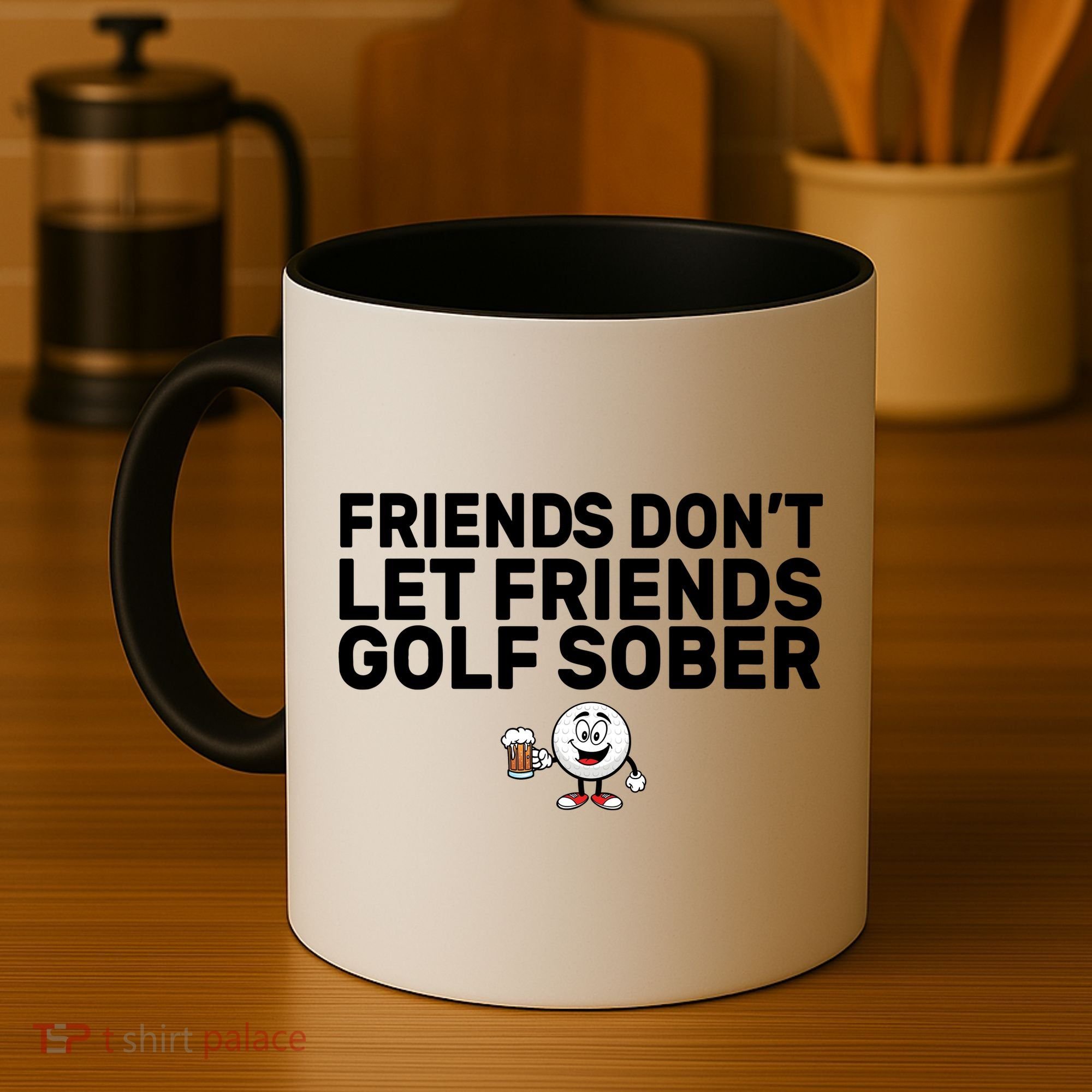 Friends Don't Let Friends Golf Sober Coffee Mug