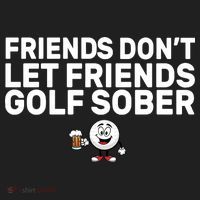Friends Don't Let Friends Golf Sober Hat thumb 2