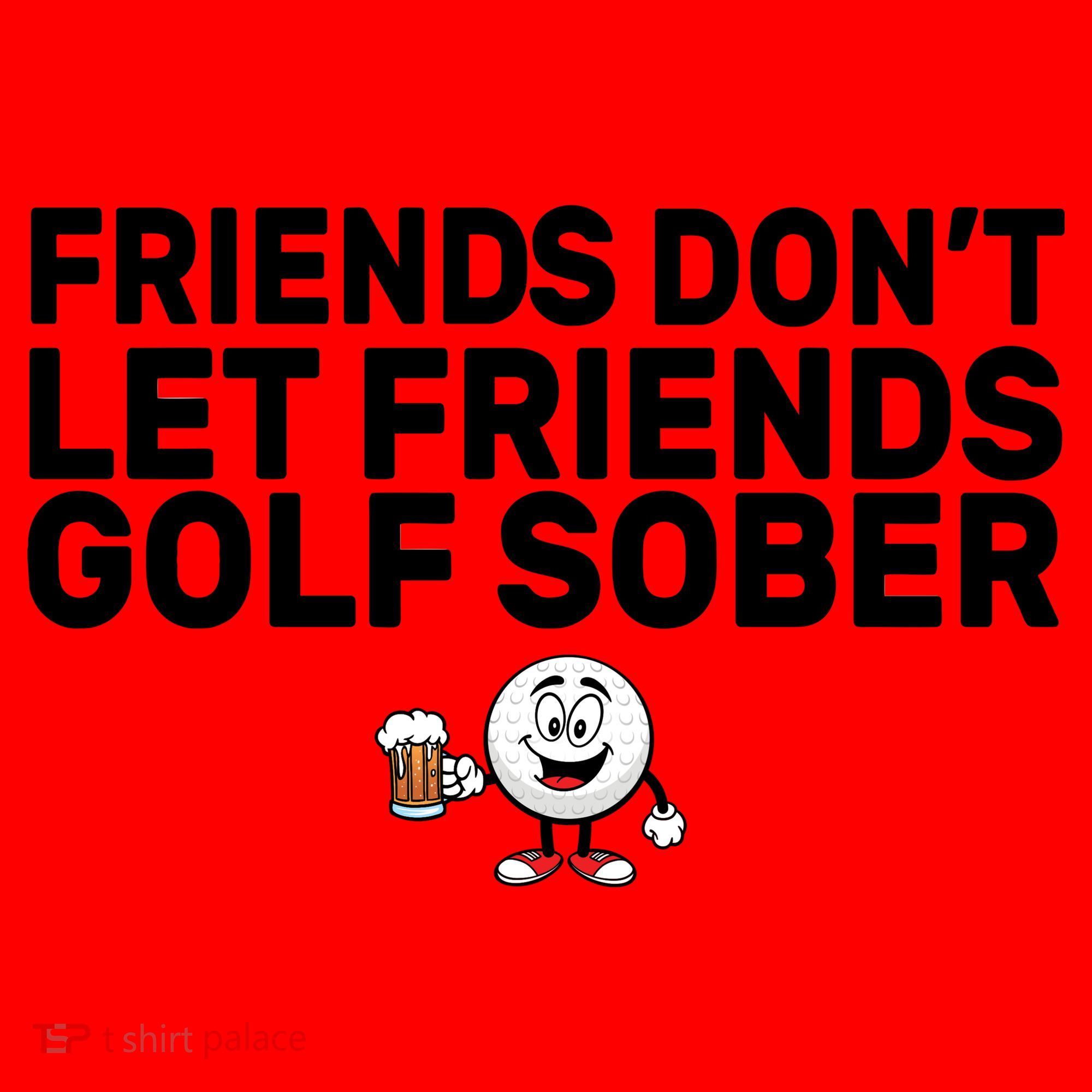 Friends Don't Let Friends Golf Sober Santa Hat