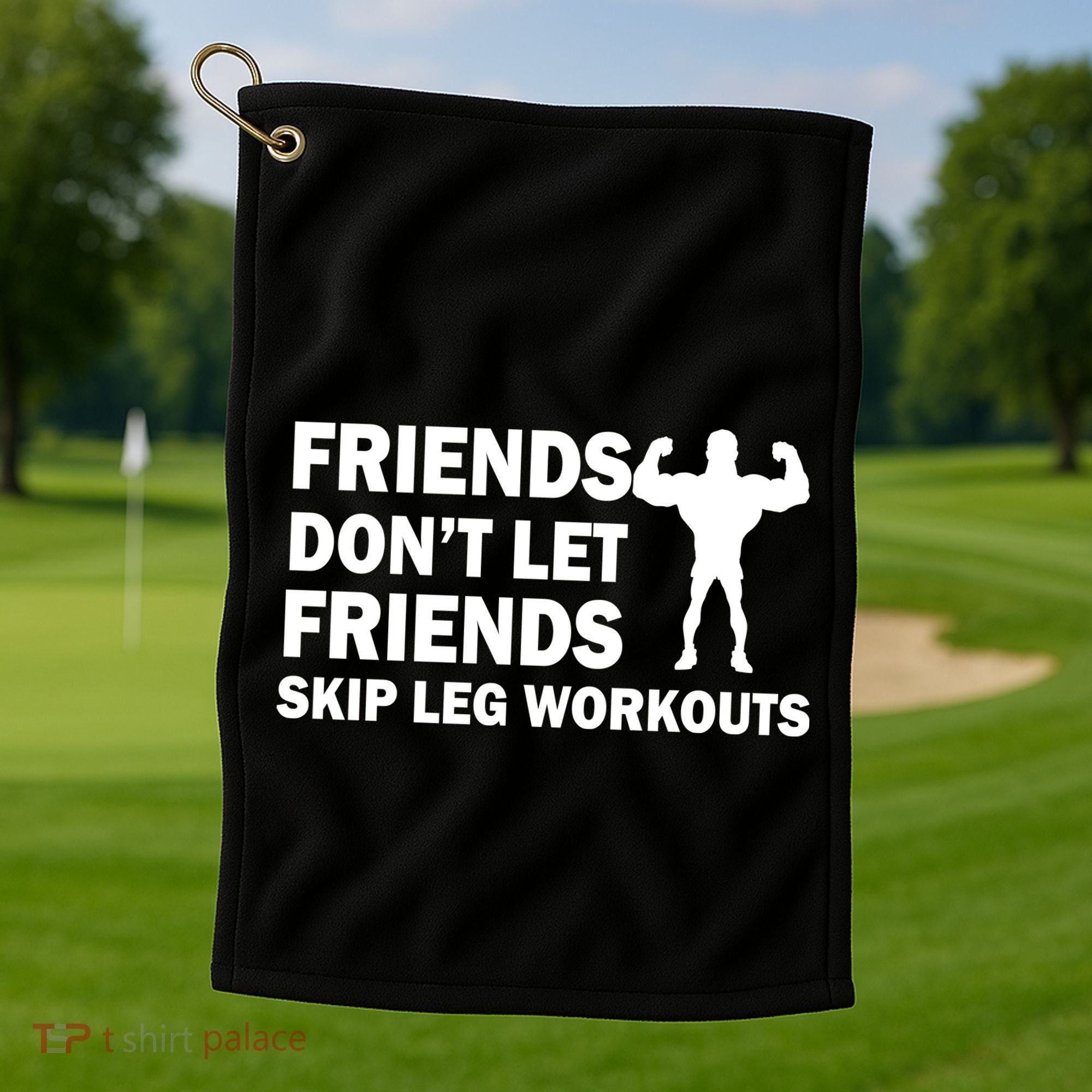Friends Don't Let Friends Skip Leg Workouts Golf Towel
