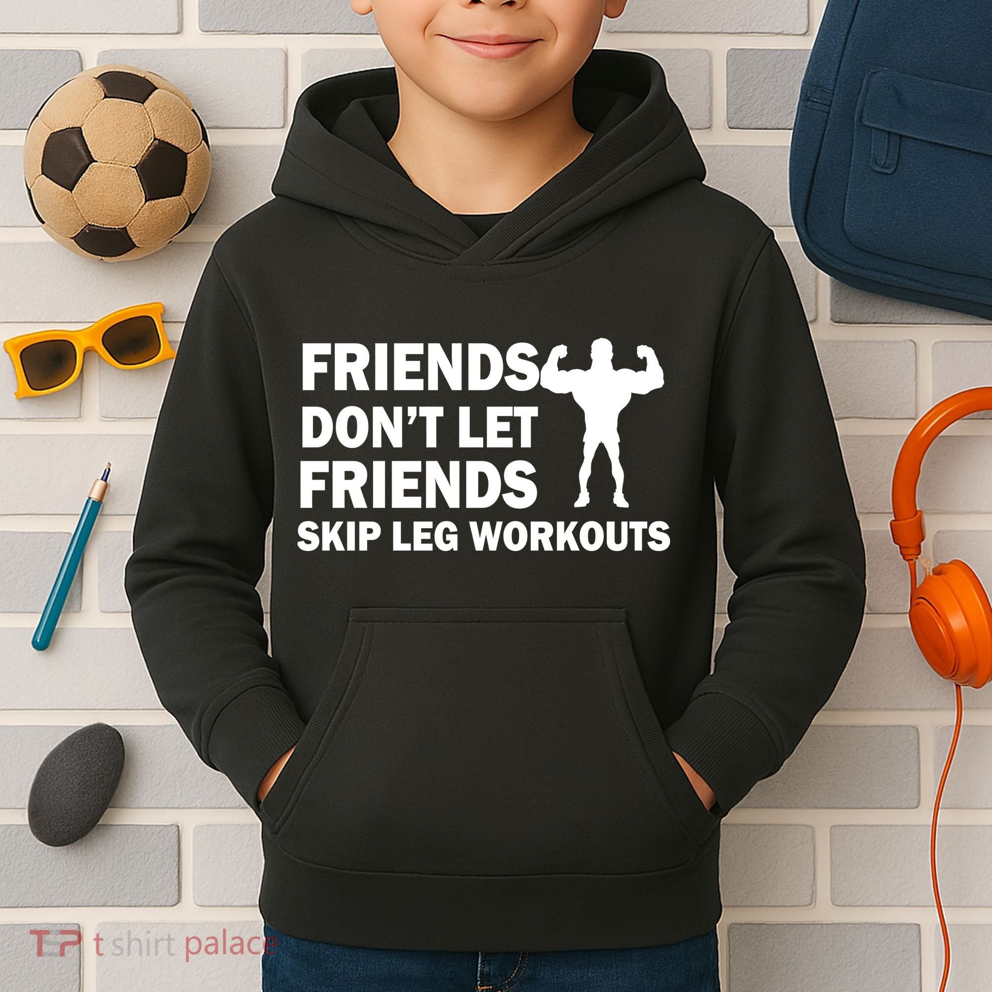 Friends Don't Let Friends Skip Leg Workouts Kids Hoodie
