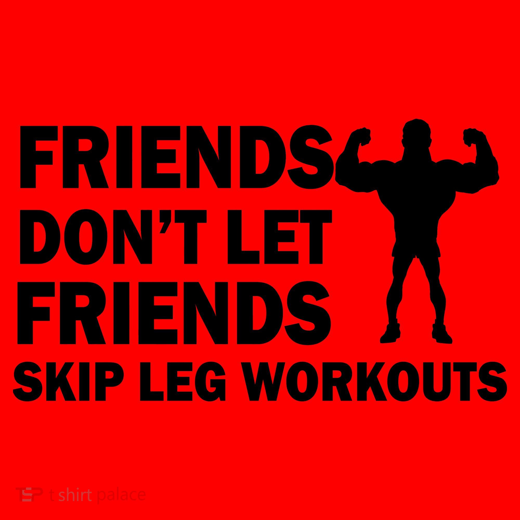 Friends Don't Let Friends Skip Leg Workouts Santa Hat