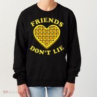 Friends Dont Lie Waffle Heart Women's Sweatshirt thumb 0