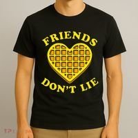 Friends Dont Lie Waffle Heart T-Shirt thumb 3