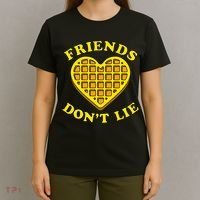 Friends Dont Lie Waffle Heart T-Shirt thumb 4