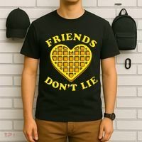 Friends Dont Lie Waffle Heart T-Shirt thumb 6