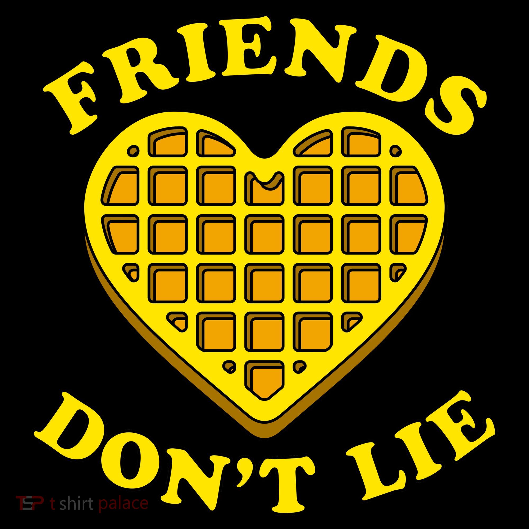 Friends Dont Lie Waffle Heart Bucket Hat