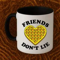 Friends Dont Lie Waffle Heart Coffee Mug thumb 2