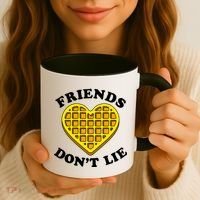 Friends Dont Lie Waffle Heart Coffee Mug thumb 3
