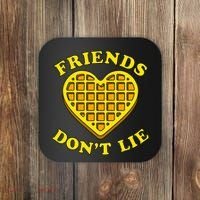 Friends Dont Lie Waffle Heart Coaster thumb 0