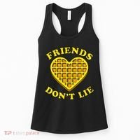 Friends Dont Lie Waffle Heart Women's Tank Top thumb 0