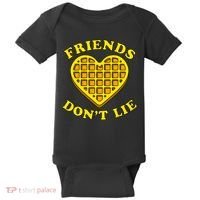 Friends Dont Lie Waffle Heart Baby Bodysuit thumb 0
