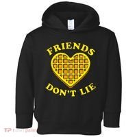 Friends Dont Lie Waffle Heart Toddler Hoodie thumb 0