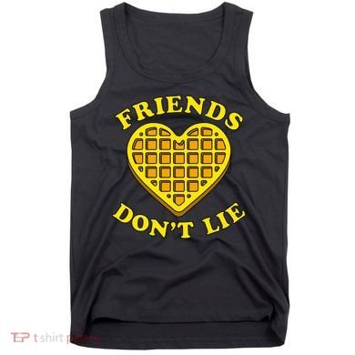 Friends Dont Lie Waffle Heart Tank Top