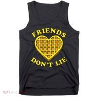 Friends Dont Lie Waffle Heart Tank Top thumb 0