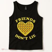Friends Dont Lie Waffle Heart Tank Top thumb 2