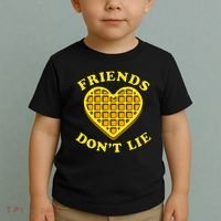 Friends Dont Lie Waffle Heart Toddler T-Shirt thumb 2