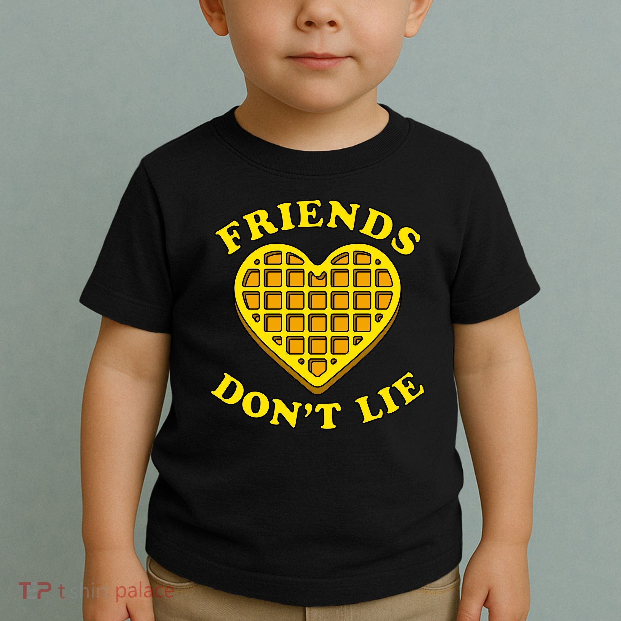 Friends Dont Lie Waffle Heart Toddler T-Shirt