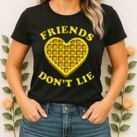 Friends Dont Lie Waffle Heart Women's T-Shirt thumb 2