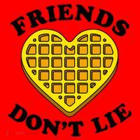 Friends Dont Lie Waffle Heart Santa Hat thumb 1