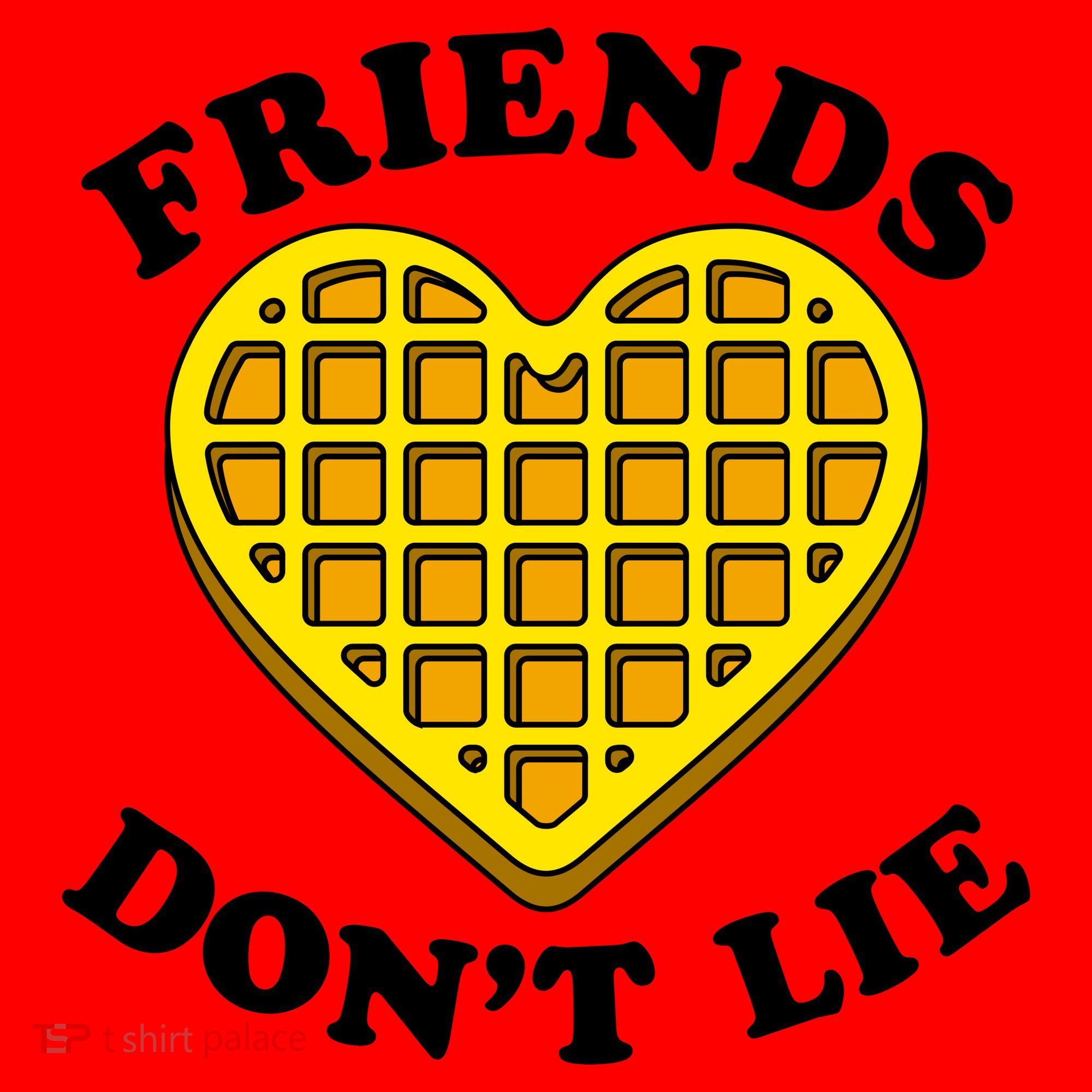 Friends Dont Lie Waffle Heart Santa Hat