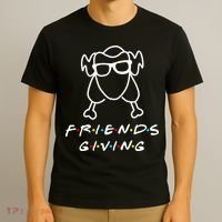 Friends Giving Funny Thanksgiving T-Shirt thumb 3