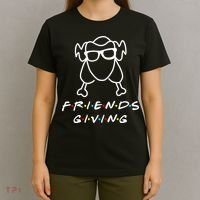 Friends Giving Funny Thanksgiving T-Shirt thumb 4