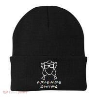 Friends Giving Funny Thanksgiving Beanie thumb 0