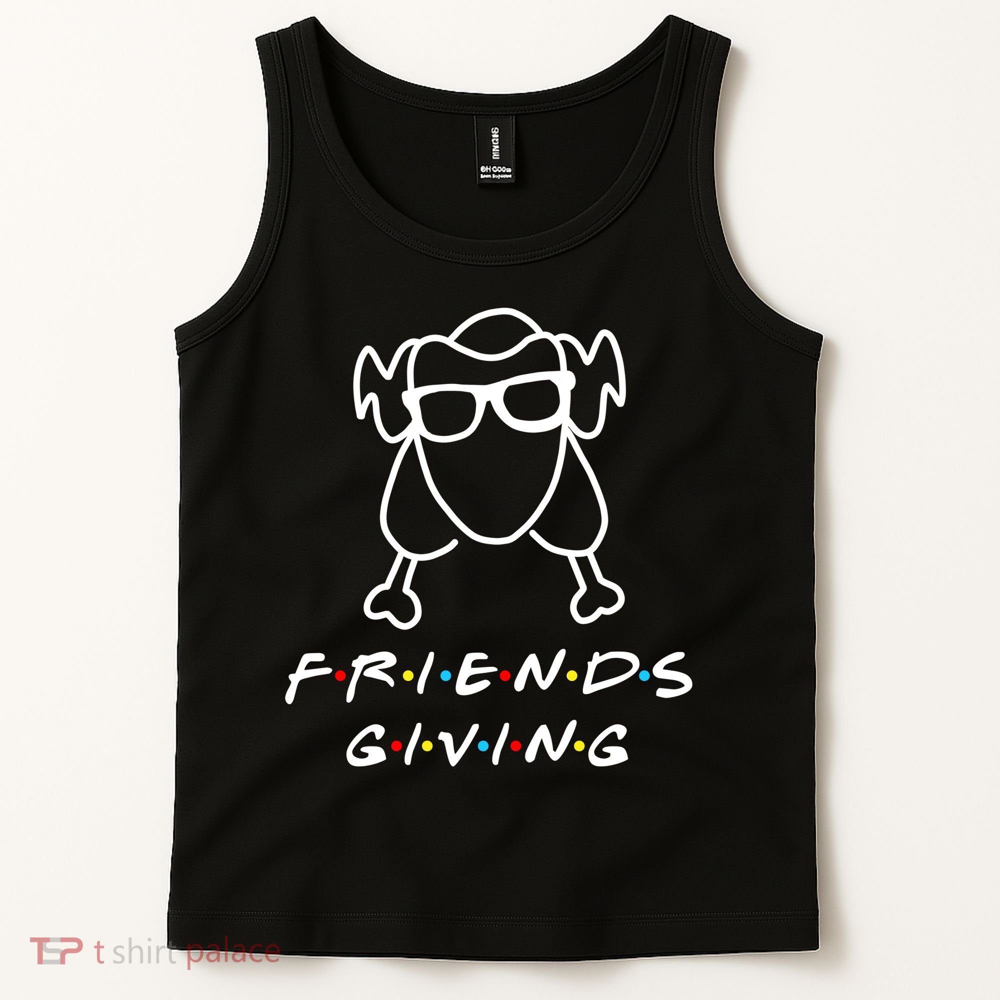 Friends Giving Funny Thanksgiving Tank Top