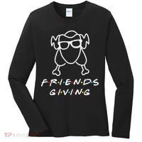 Friends Giving Funny Thanksgiving Women's Long Sleeve Shirt thumb 0