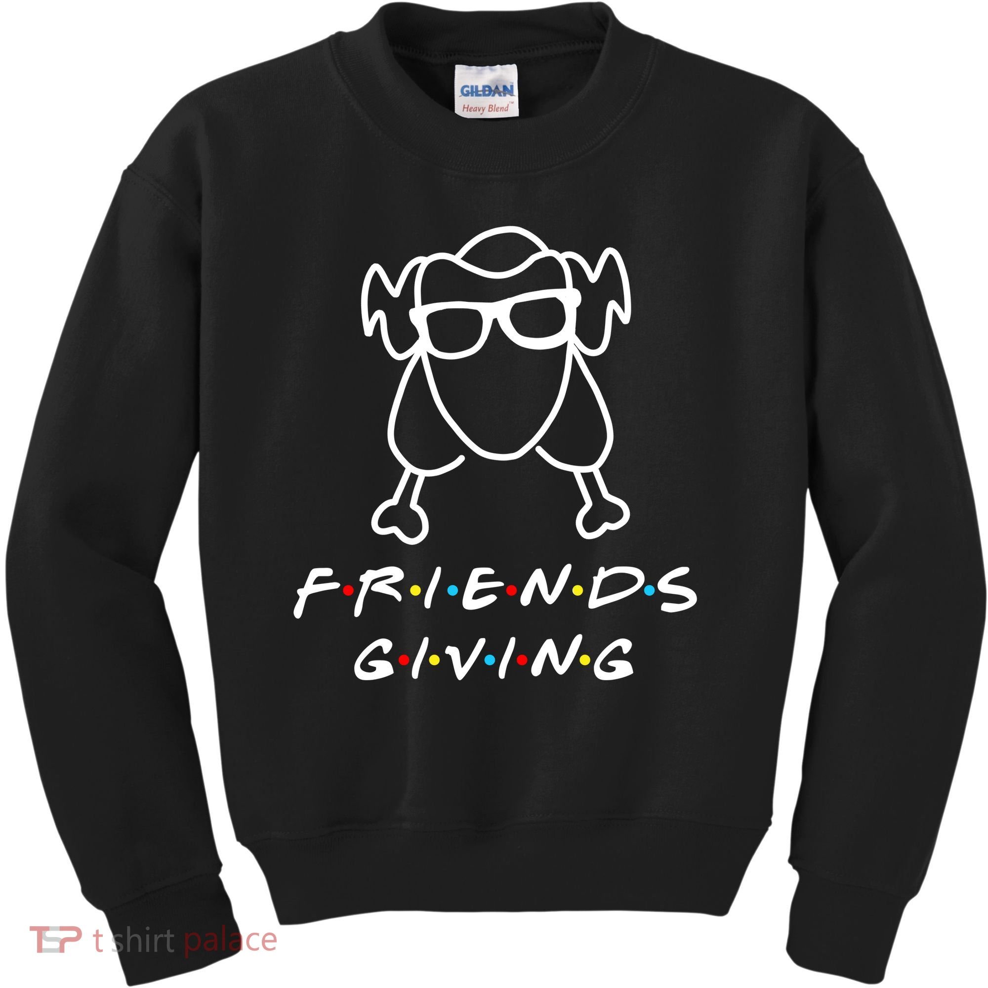 Friends Giving Funny Thanksgiving Kids Sweatshirt
