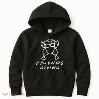 Friends Giving Funny Thanksgiving Kids Hoodie thumb 0