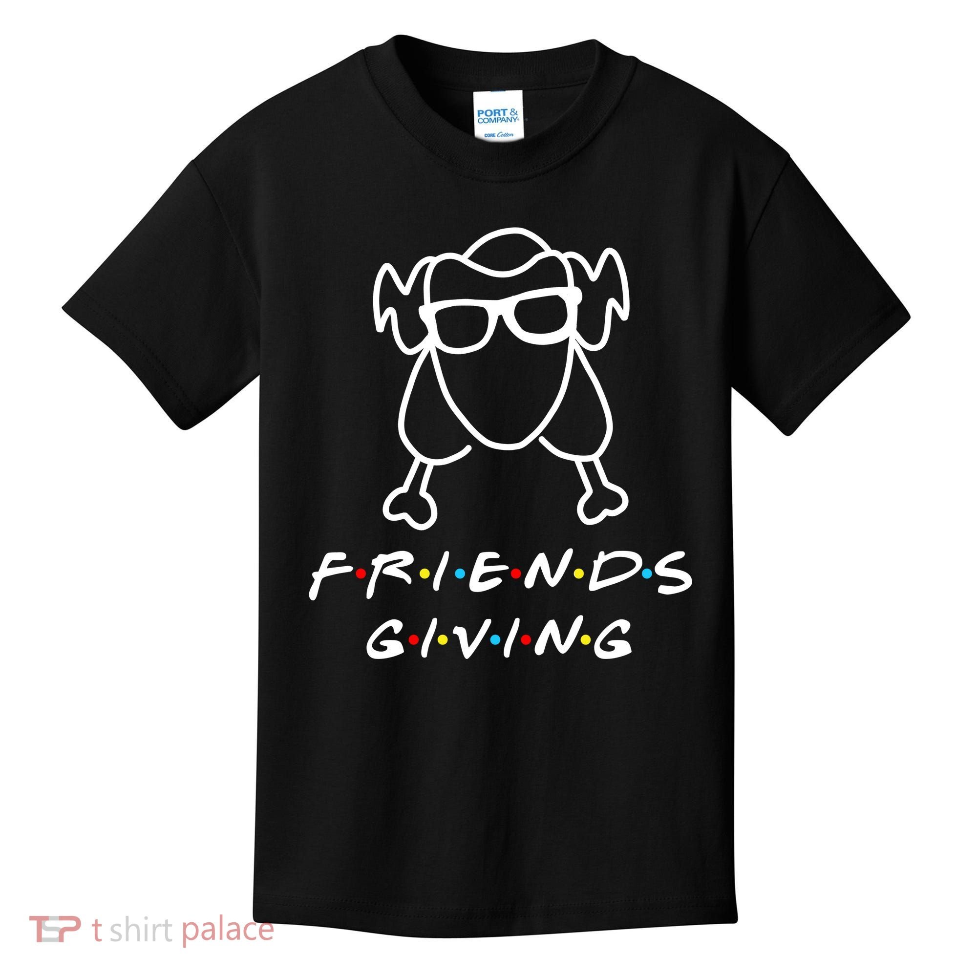 Friends Giving Funny Thanksgiving Kids T-Shirt
