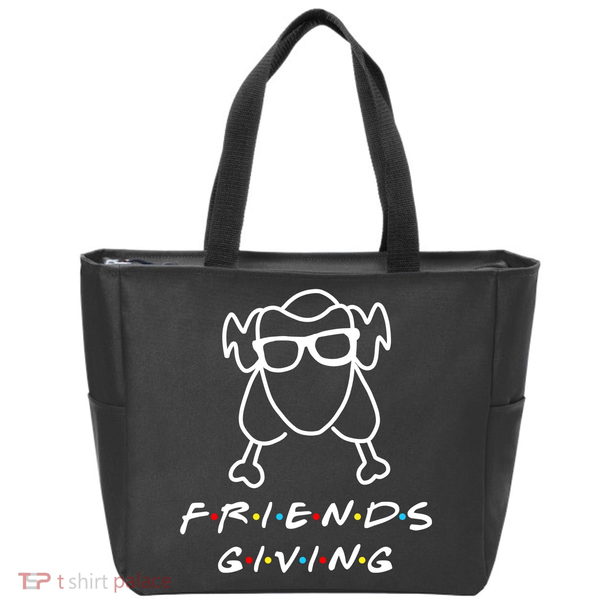 Friends Giving Funny Thanksgiving Tote Bag