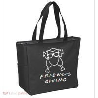 Friends Giving Funny Thanksgiving Tote Bag thumb 2