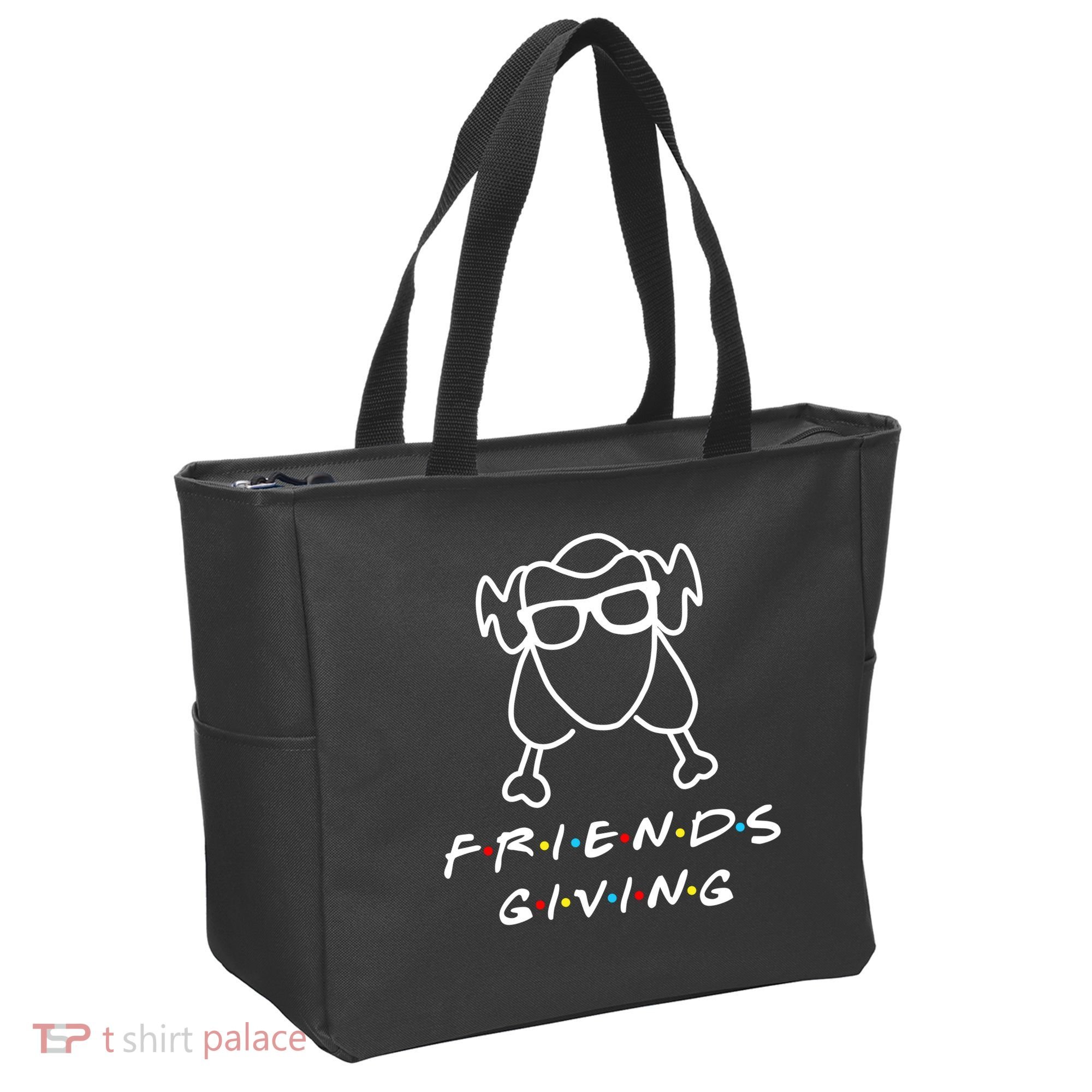 Friends Giving Funny Thanksgiving Tote Bag