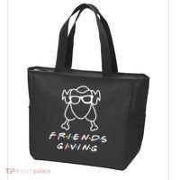 Friends Giving Funny Thanksgiving Tote Bag thumb 3